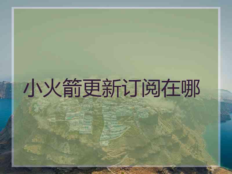 小火箭更新订阅在哪 小火箭更新订阅在哪