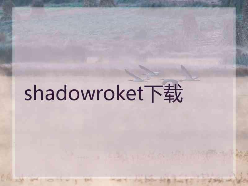 shadowroket下载
