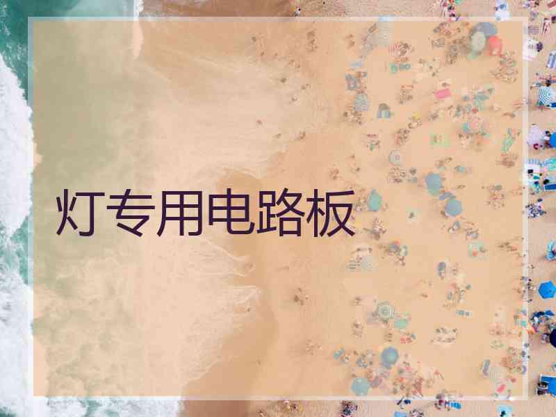 灯专用电路板 灯专用电路板