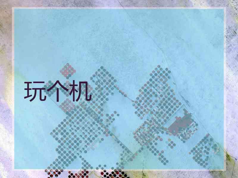 玩个机 玩个机