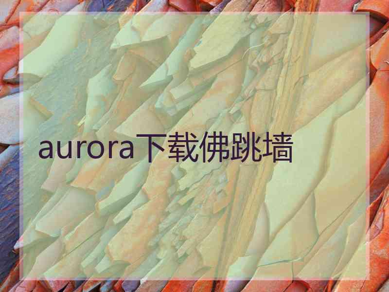 aurora下载佛跳墙