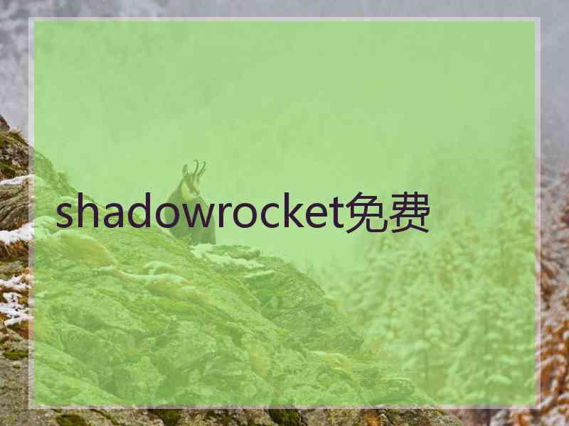 shadowrocket免费