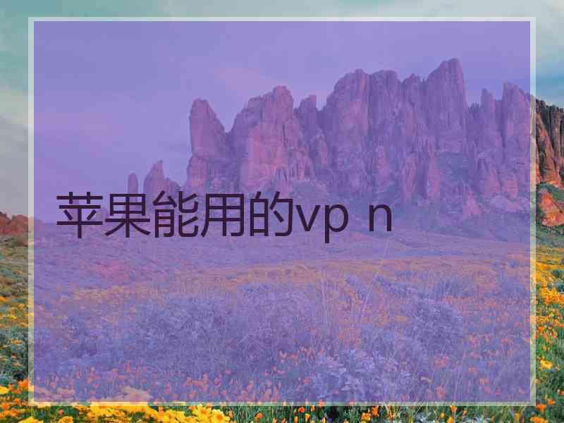 苹果能用的vp n