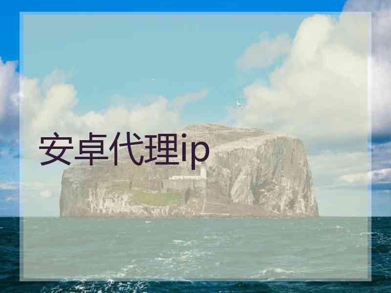 安卓代理ip