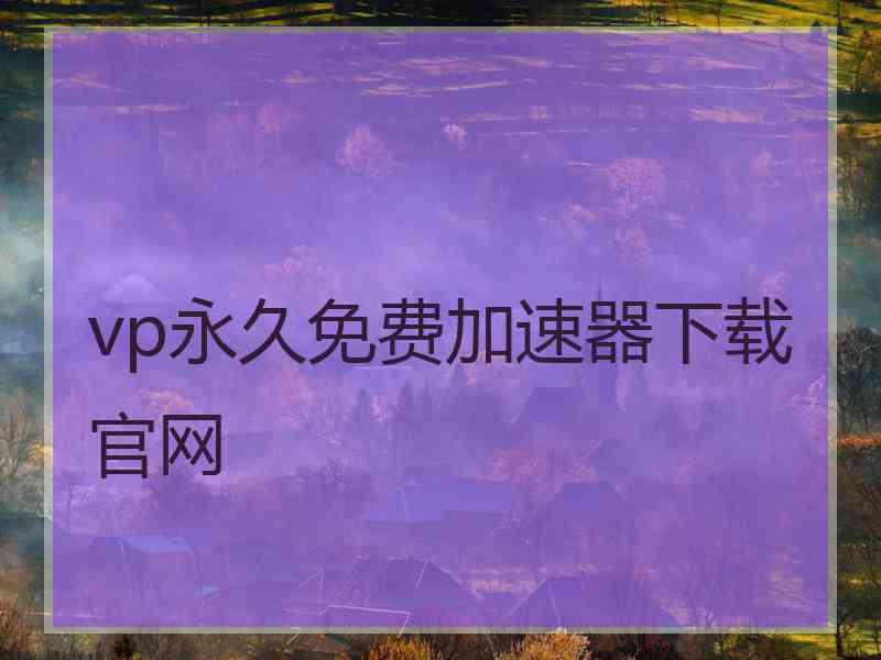 vp永久免费加速器下载官网