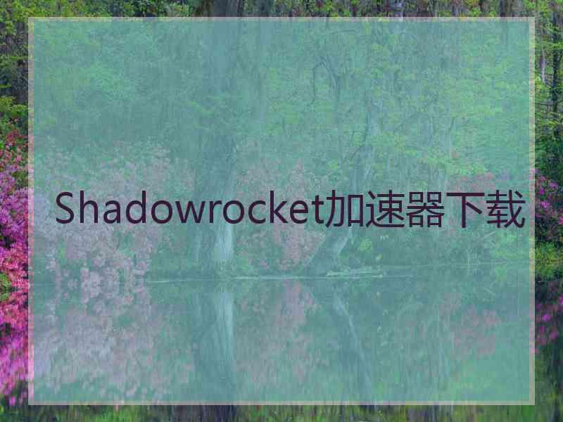 Shadowrocket加速器下载