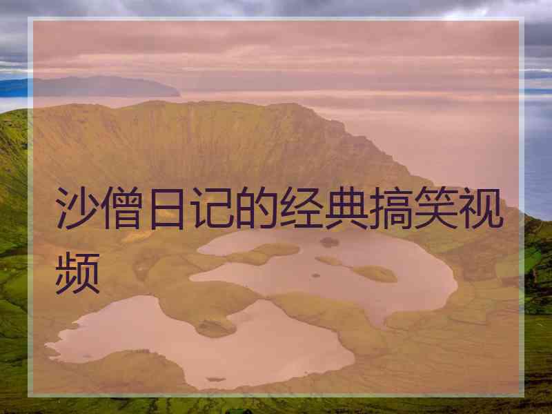 沙僧日记的经典搞笑视频