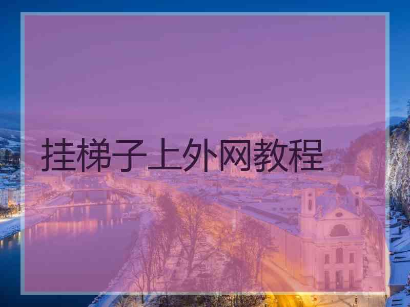 挂梯子上外网教程