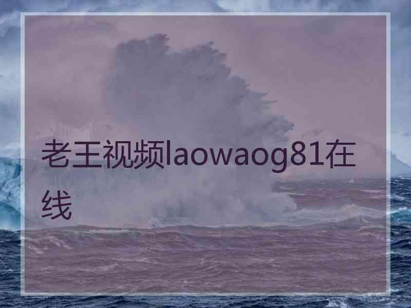 老王视频laowaog81在线