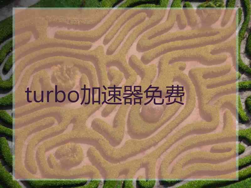 turbo加速器免费