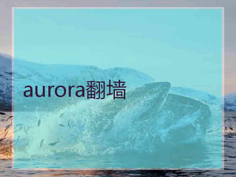 aurora翻墙