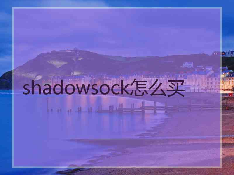 shadowsock怎么买