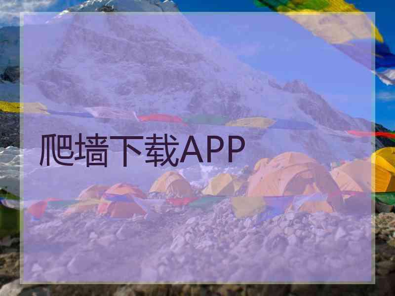 爬墙下载APP