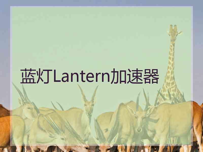 蓝灯Lantern加速器