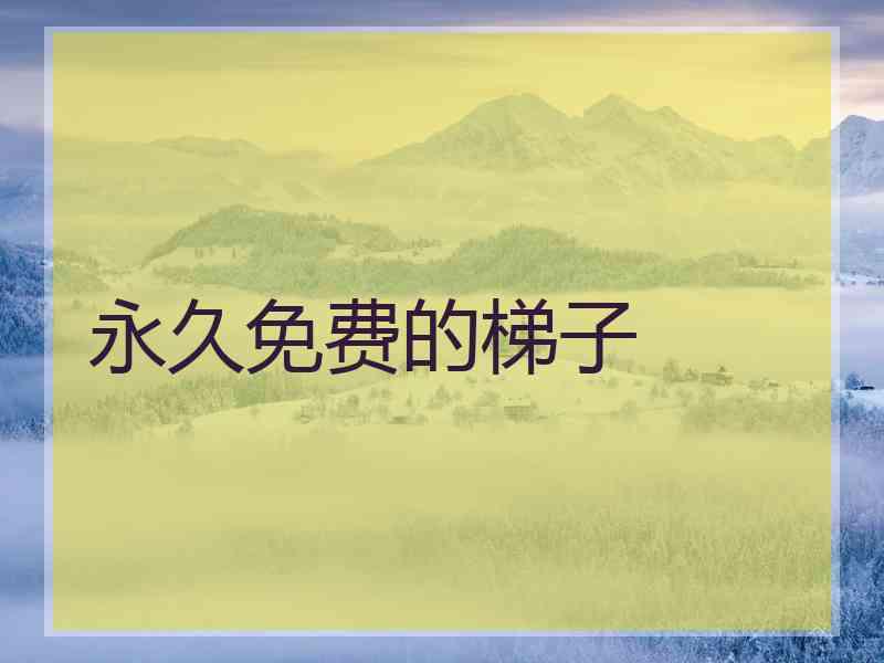 永久免费的梯子