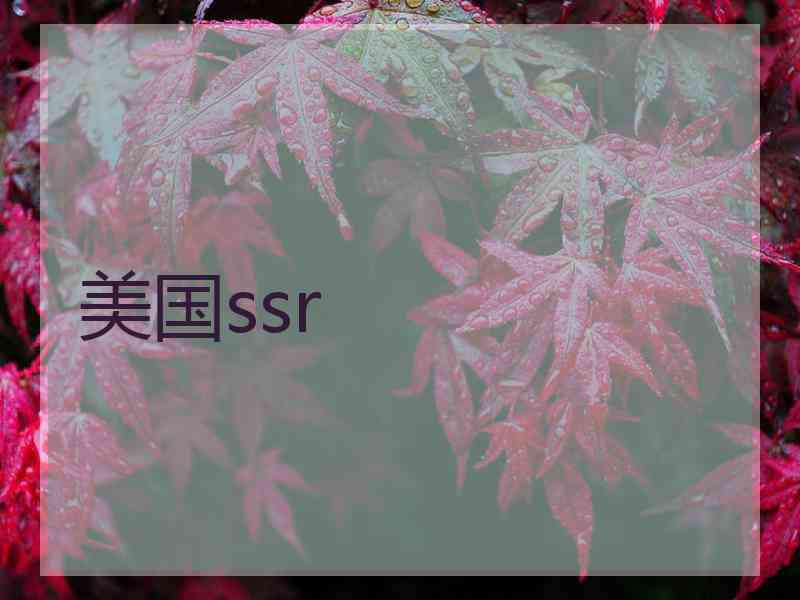 美国ssr