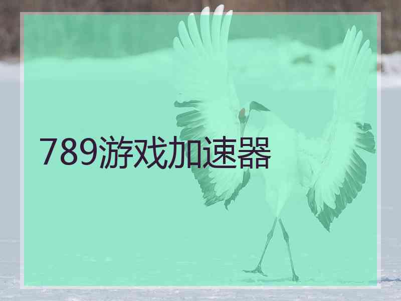 789游戏加速器