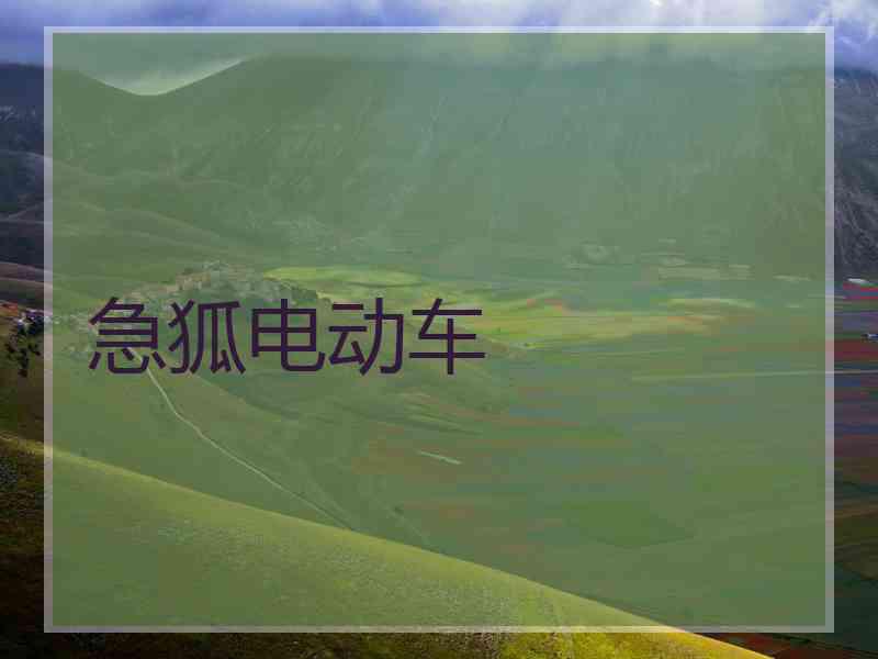 急狐电动车