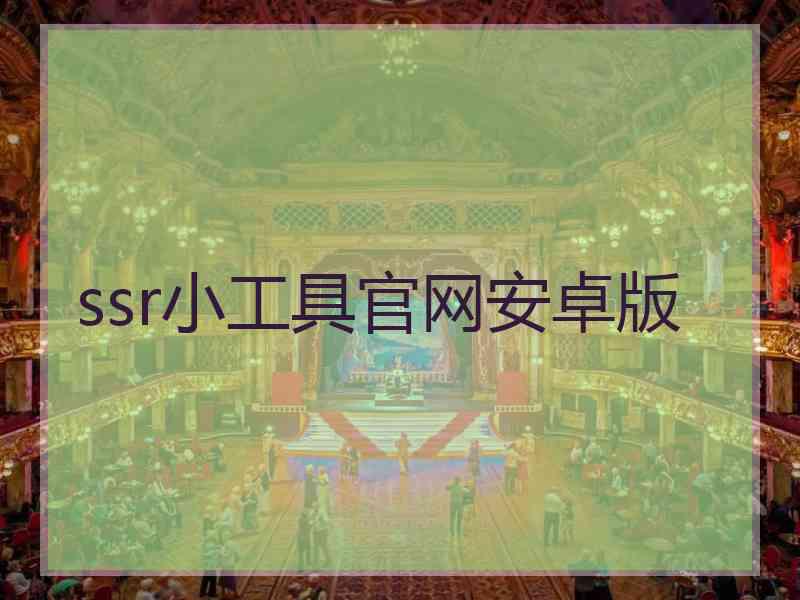 ssr小工具官网安卓版