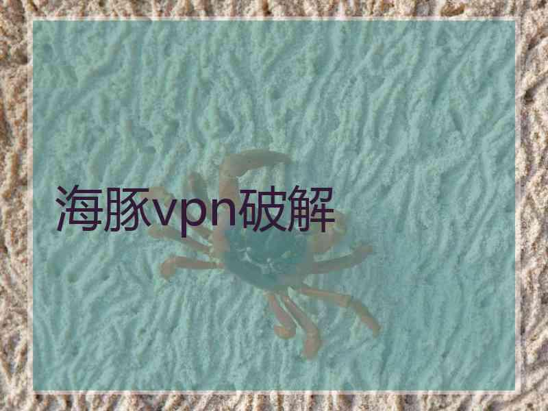 海豚vpn破解