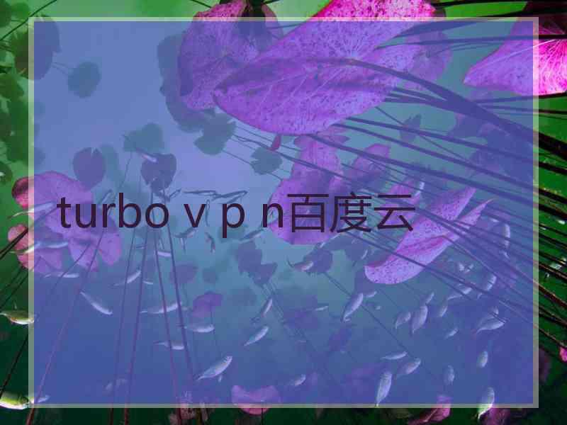 turbo v p n百度云