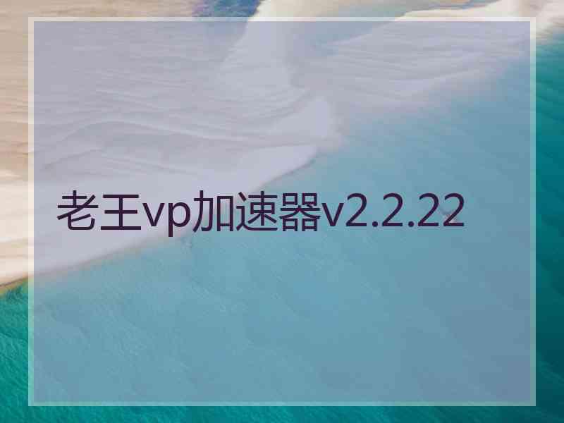 老王vp加速器v2.2.22