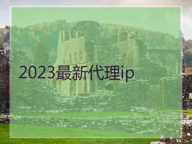 2023最新代理ip